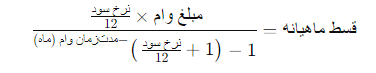 محاسبه سود و اقساط وام بانکی